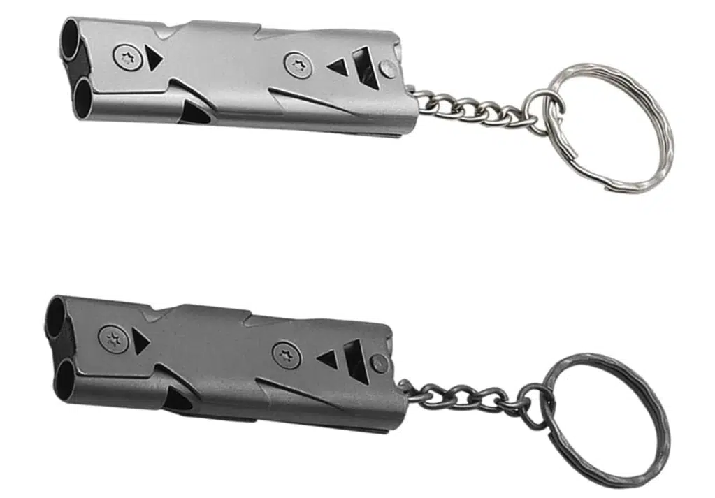 sifflets de secours noir et gris